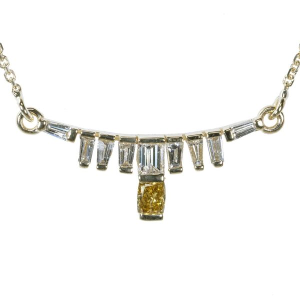 שרשרת יהלום קושן ובגטים זהב