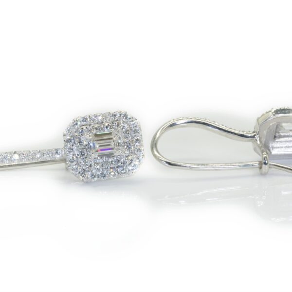 עגילי יהלום תלויים