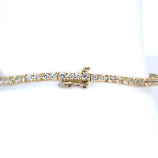 צמיד טניס זהב צהוב