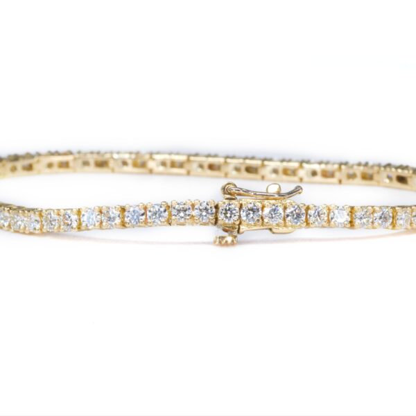 צמיד טניס זהב צהוב