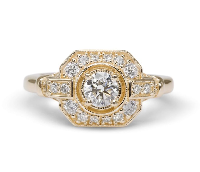 טבעת אירוסין בסגנון וינטג