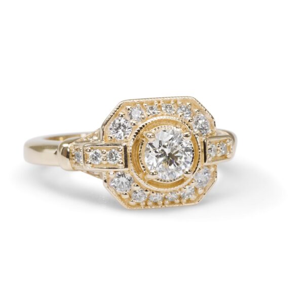 טבעת אירוסין בסגנון וינטג