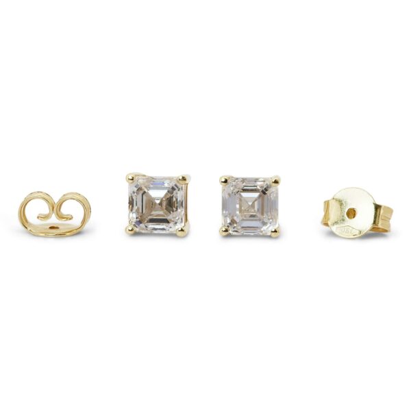 עגילי יהלום צמודים 90 נקודות