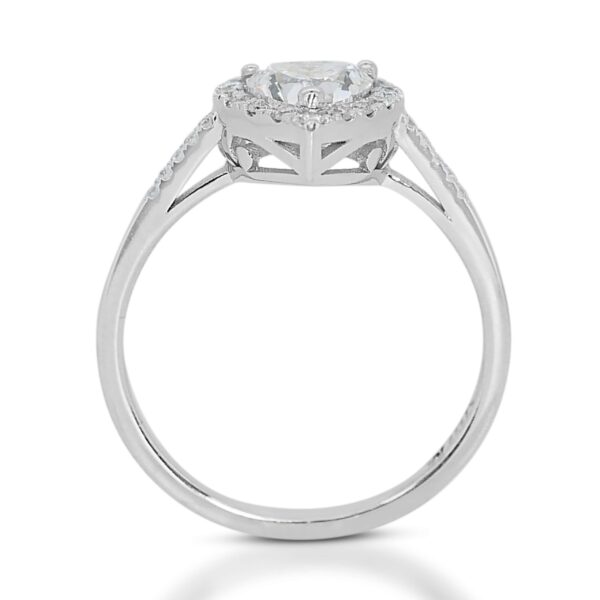 טבעת אירוסין יהלום לב