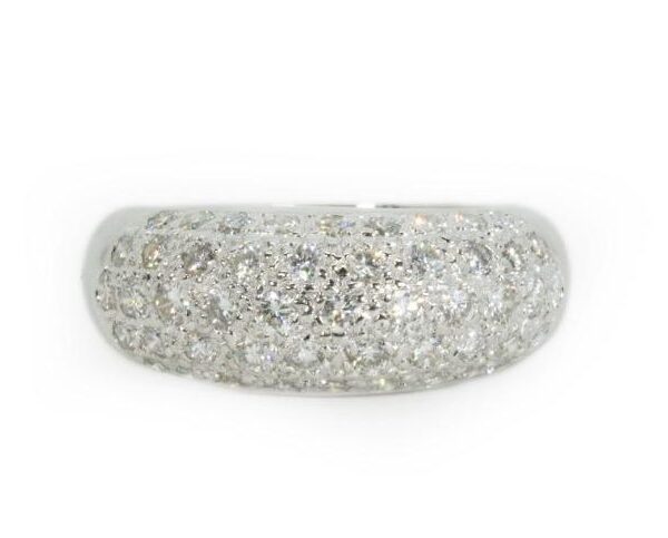 טבעת יהלומים שלוש שורות