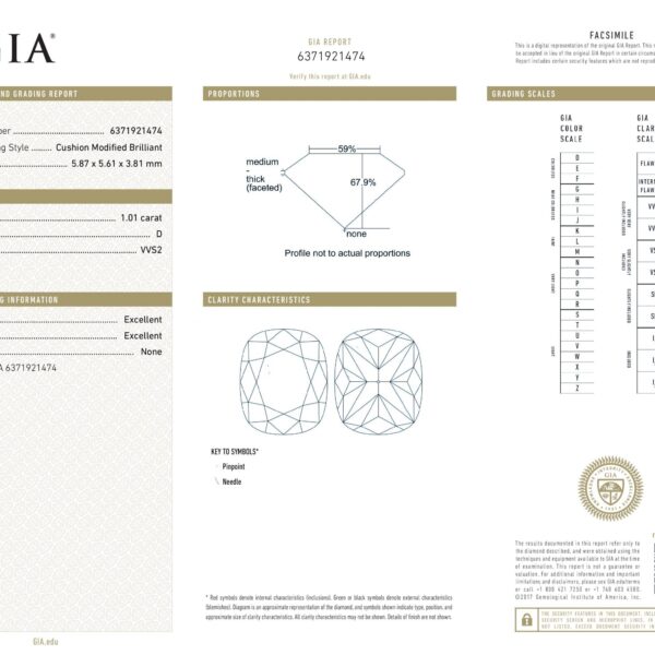 יהלום קושן טבעי