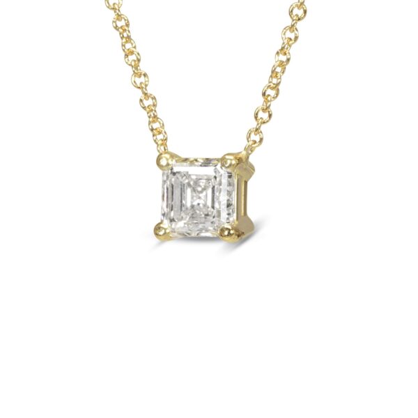 תליון יהלום בליטוש אשר