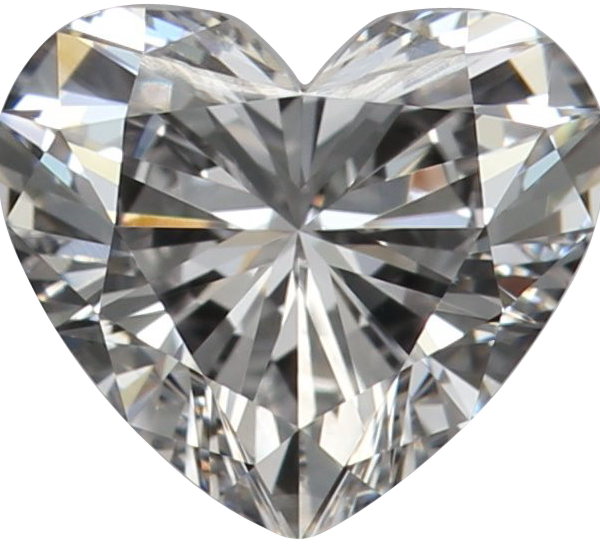 יהלום טבעי לב מעוצב