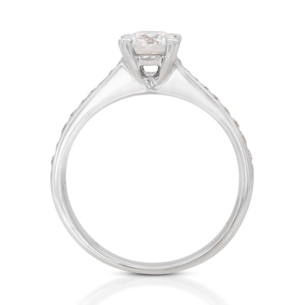 טבעת אירוסין מזהב לבן עד 4000 שקלים