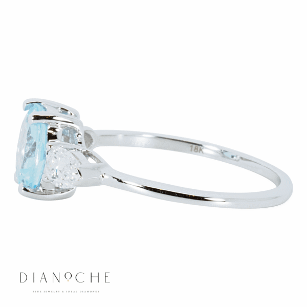 טבעת טופז כחול