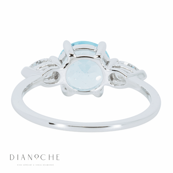 טבעת טופז כחול