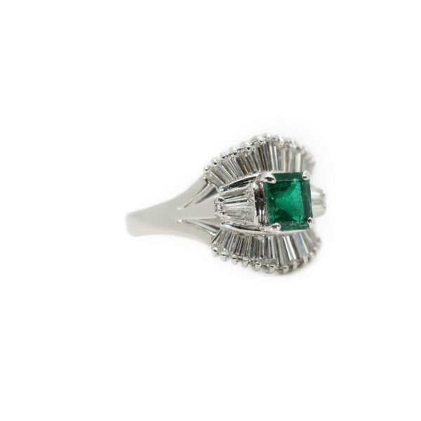 טבעת אמרלד ארט דקו