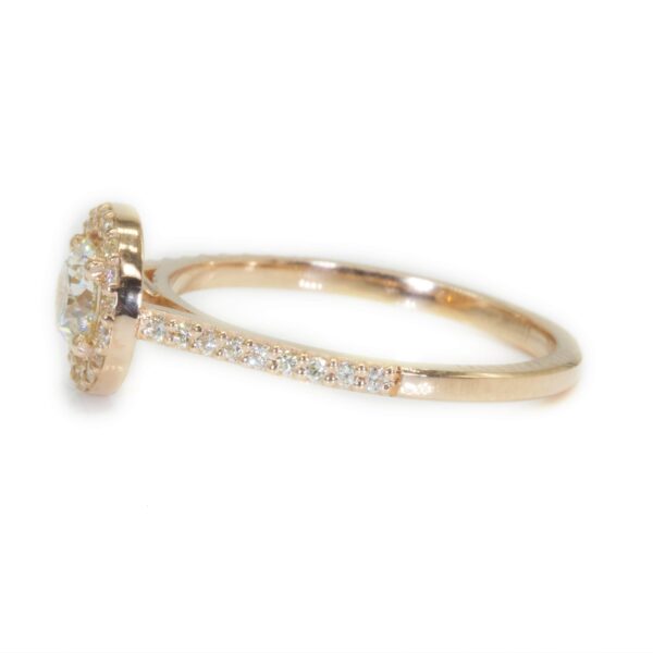 טבעת יהלומים עגולה