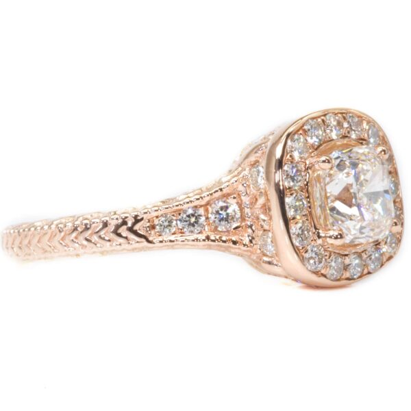 טבעת יהלום קראט עם תעודת GIA