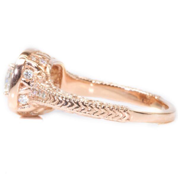 טבעת אירוסין וינטג זהב אדום