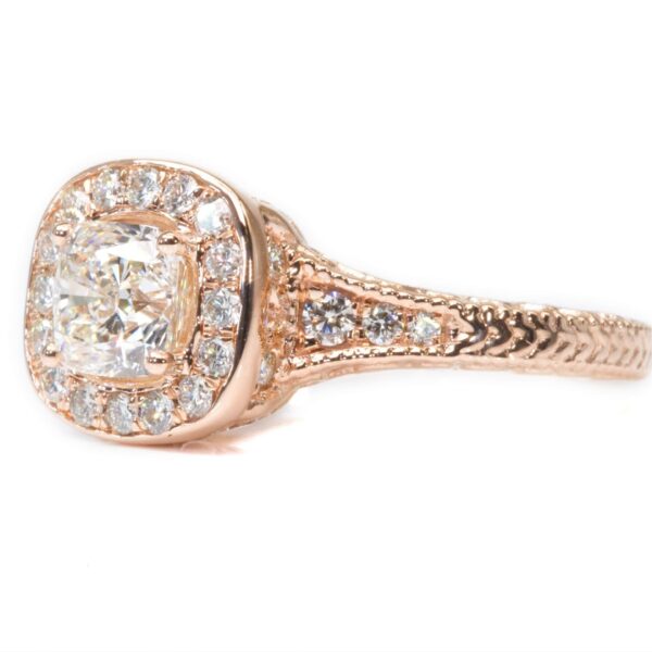 טבעת יהלום קראט עם תעודת GIA