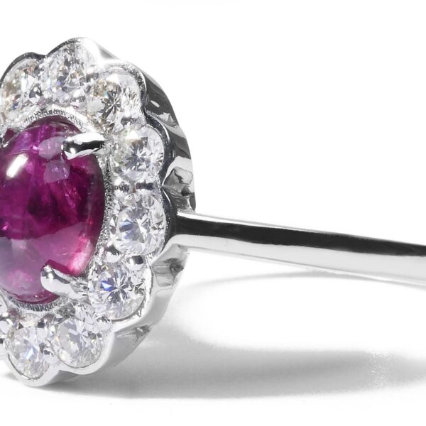 טבעת היילו עבה אבן רובי