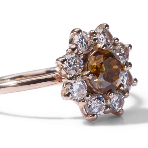 טבעת אירוסין פרח