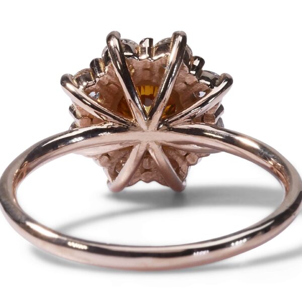 טבעת אירוסין פרח