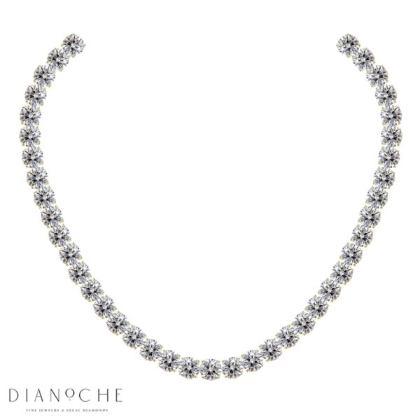 שרשרת יהלומים עגולים