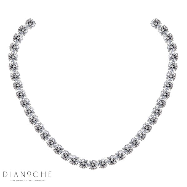 שרשרת יהלומים עגולים