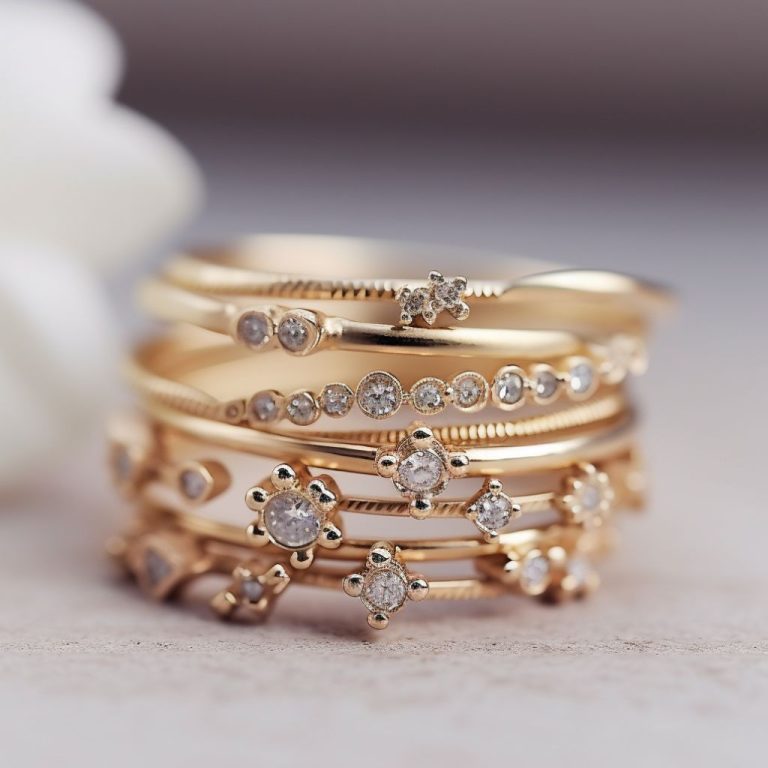 טבעות זהב עדינות