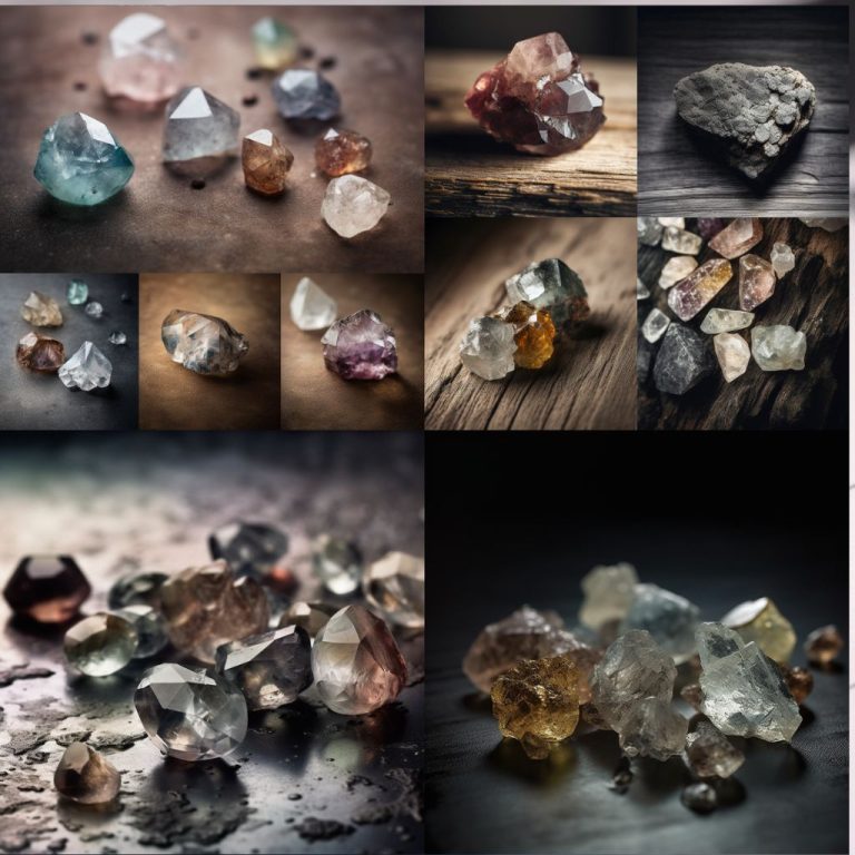 סולם מוס יהלומים ואבני חן לא מלוטשים