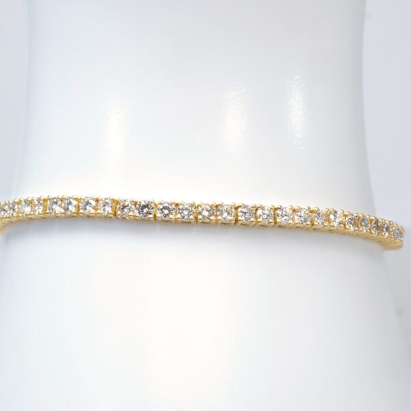 צמיד טניס זהב צהוב יהלומים