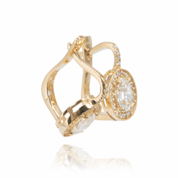 עגילי יהלומים מעוצבים