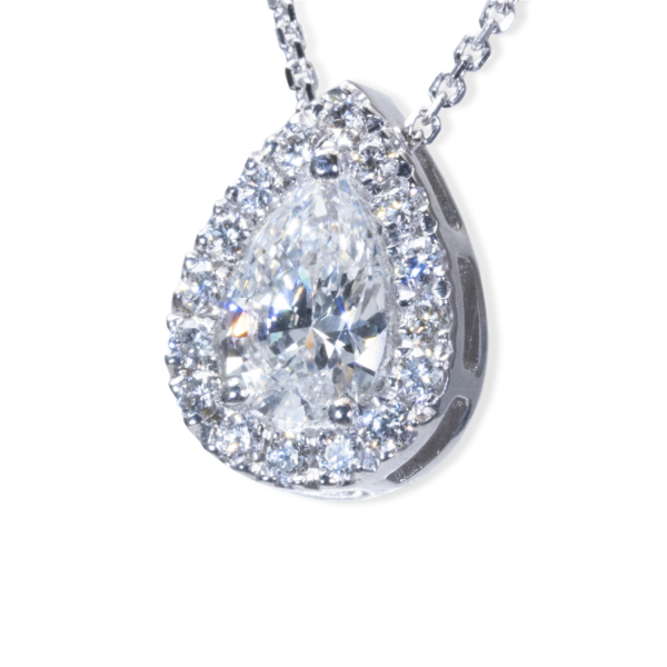 שרשרת יהלום טיפה 0.5 קראט