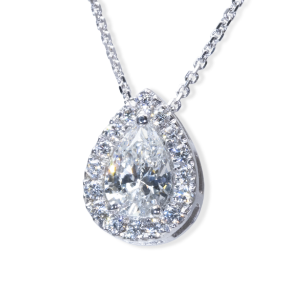 שרשרת יהלום טיפה 0.5 קראט