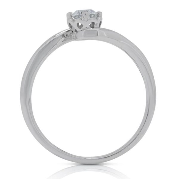 טבעת אירוסין מזהב לבן עד 2900 שקלים