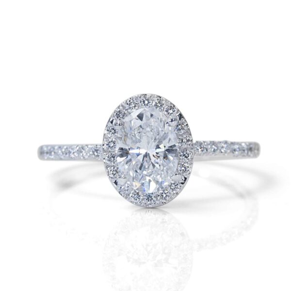 טבעת קראט אובל איכותית מאוד