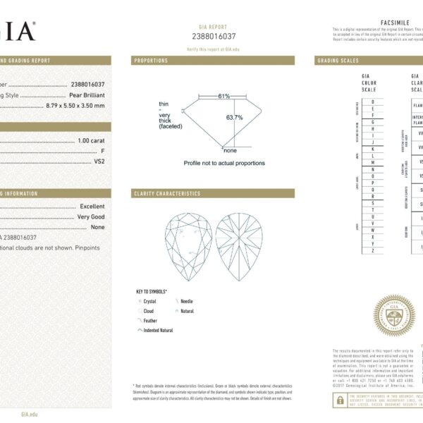 יהלום טיפה ליטוש בצורת אגס