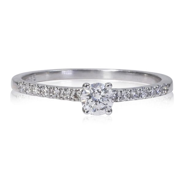 טבעת אירוסים שורת יהלומים -DIANOCHE