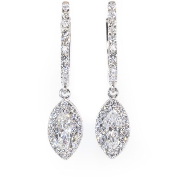 עגילי יהלום מרקיזה חצי קראט - דיאנוצ׳ה