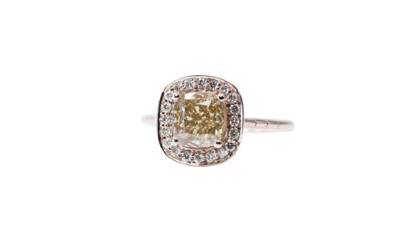 טבעת יהלום טבעי צהוב -DIANOCHE