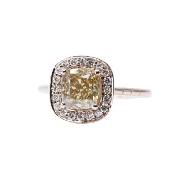 טבעת יהלום טבעי צהוב -DIANOCHE
