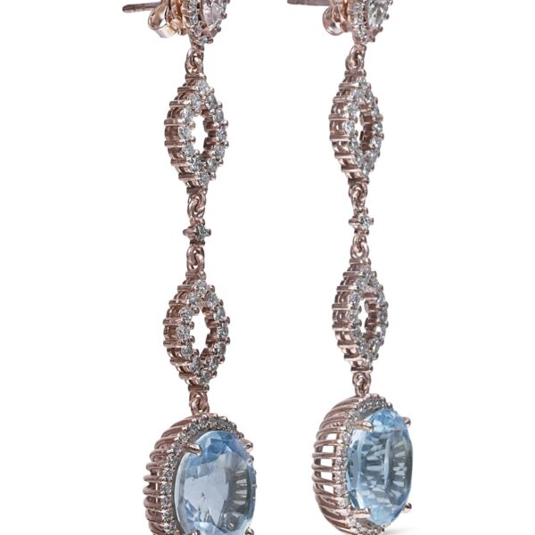 עגילי טופז ארוכים