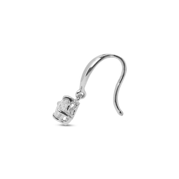 עגילים תלויים עם אבן יהלום