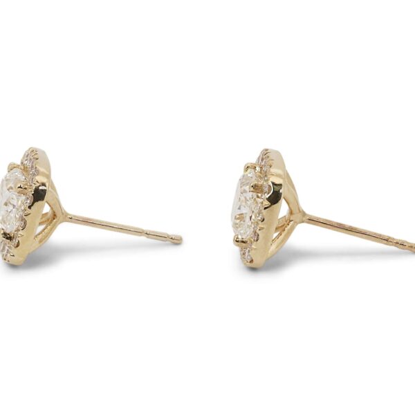 עגילים מרובעים צמודים הילה