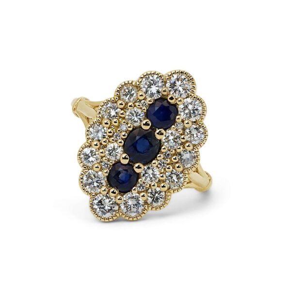 טבעת ספיר כחול