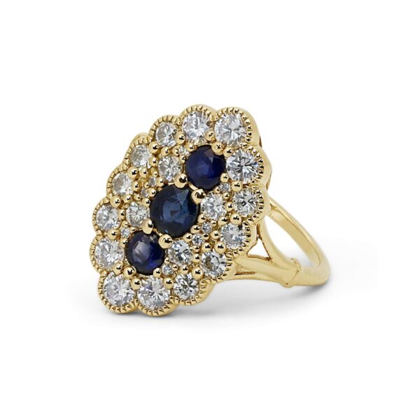 טבעת ספיר כחול