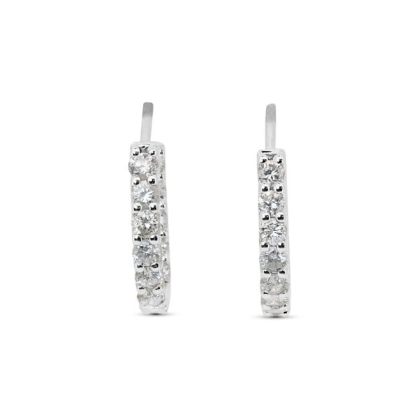 עגילי חישוק יהלומים גדולים