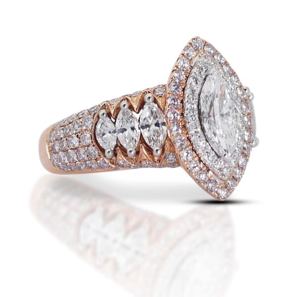 טבעת יהלומים טבעיים מיוחדת