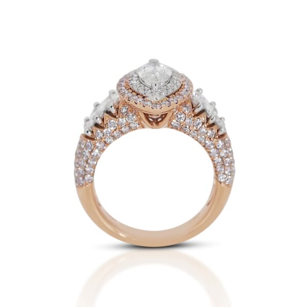 טבעת יהלומים טבעיים מיוחדת