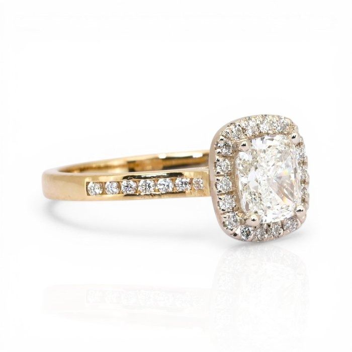 טבעת זהב צהוב 18K, 1.26 קראט, מתועדת IGI – תמונה 5