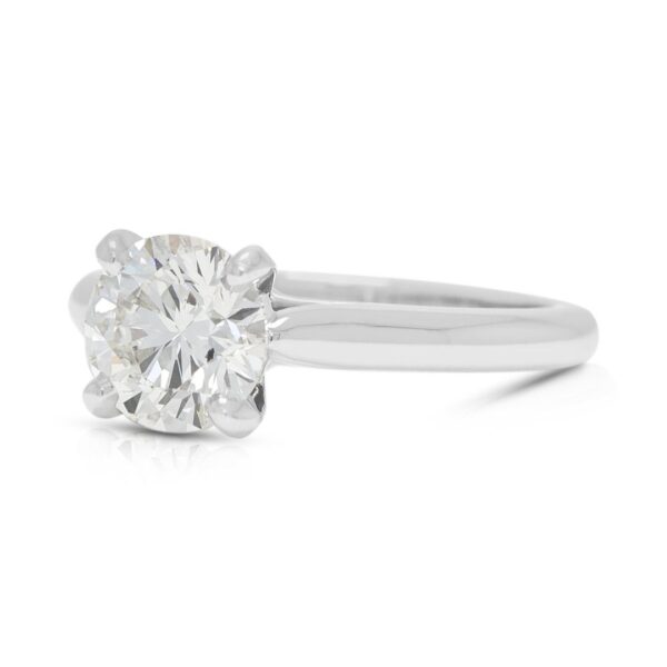 טבעת סוליטר יהלום טבעי 1.07ct של קרטייה עם קופסה בפלטינה (חדש) - מתועדת GIA