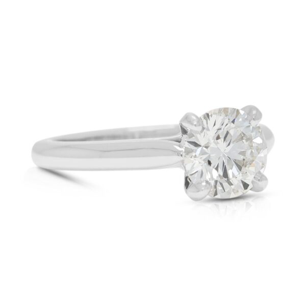 טבעת סוליטר יהלום טבעי 1.07ct של קרטייה עם קופסה בפלטינה (חדש) - מתועדת GIA