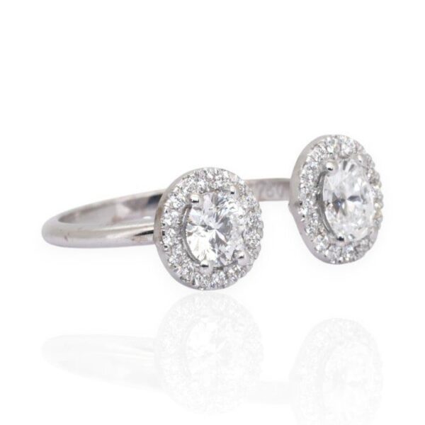 טבעת יהלומים IGI מתועדת 1.21ct בזהב לבן 18k